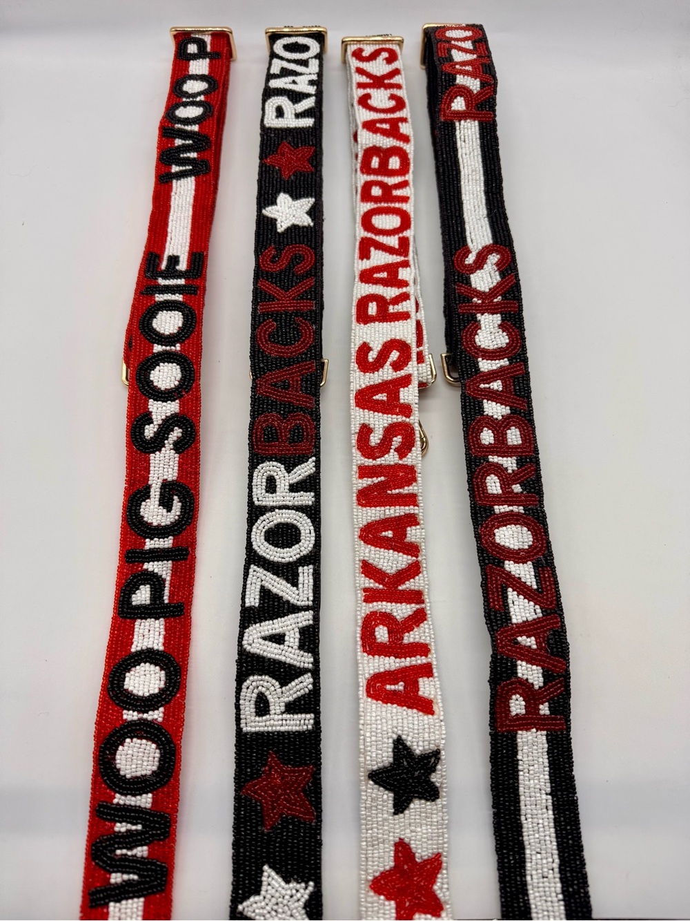 Arkansas Razorback adjustable handmade beaded strap - Picture 3 of 5